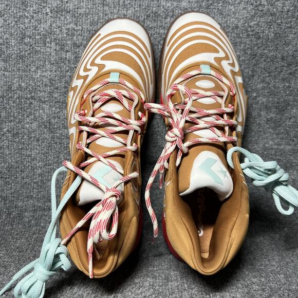 Converse Basketball Shoes Mens Size 11 Tan White Red Air Zoom A09256C Multicolor - Picture 5 of 9